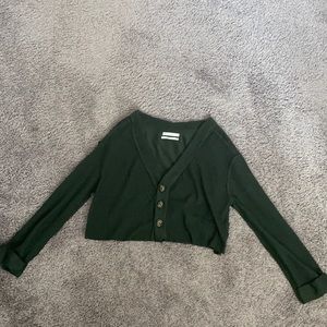 Green Cropped Sweater (Urban Outfitters)